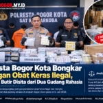 Satuan Reserse Narkoba Polresta Bogor Kota membongkar dugaan jaringan peredaran obat keras ilegal yang beroperasi di wilayah Kota Bogor